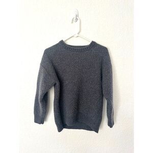 Aritzia Sunday Best Wool Blend Crewneck Sweater Gray Size Small
